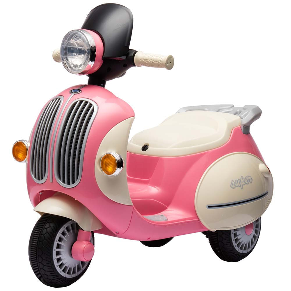 Moto a Batería Vintage BABY KINGDOM Color Rosa