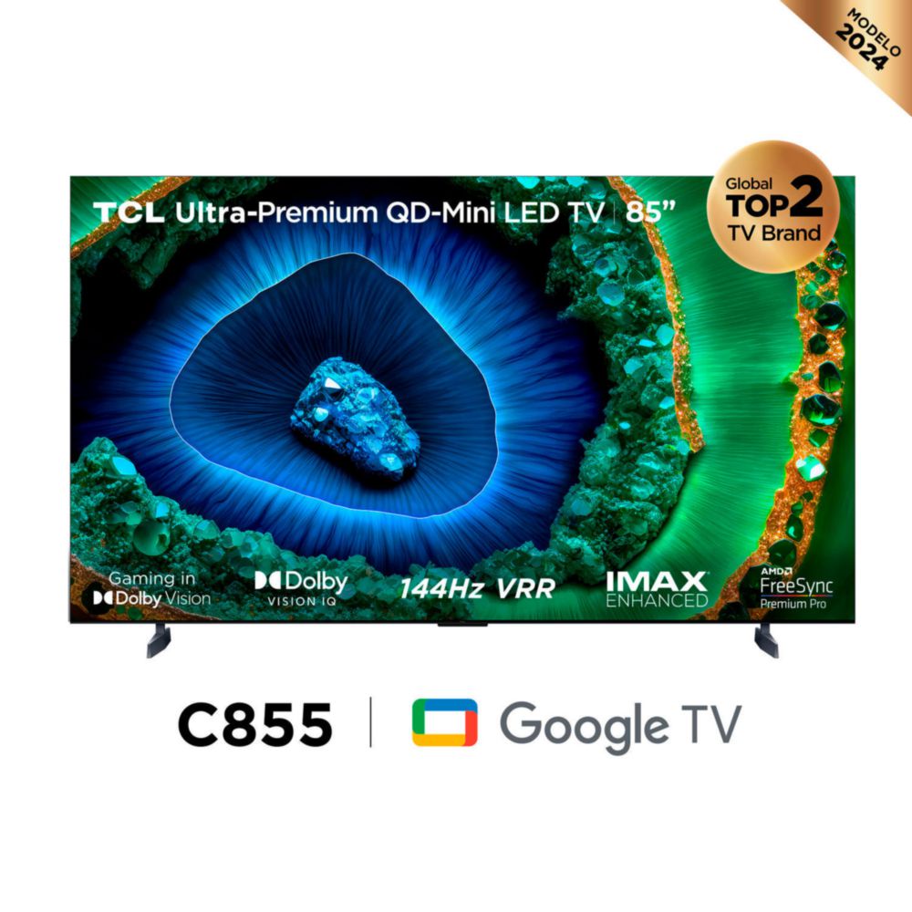 Televisor TCL 85"" 85C855 QD-MiniLED Google Tv