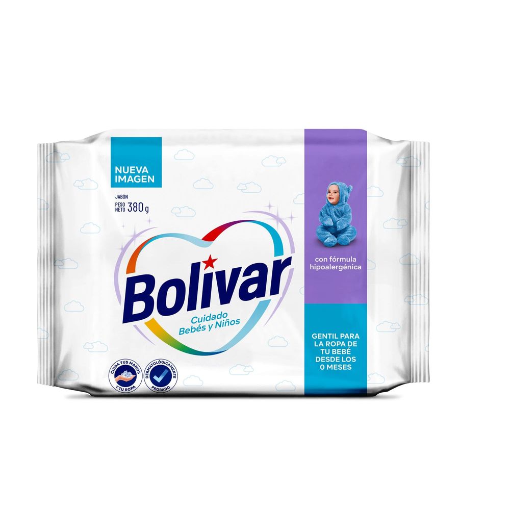 Jabón BOLIVAR Cuidado Bebés Bolsa 380g