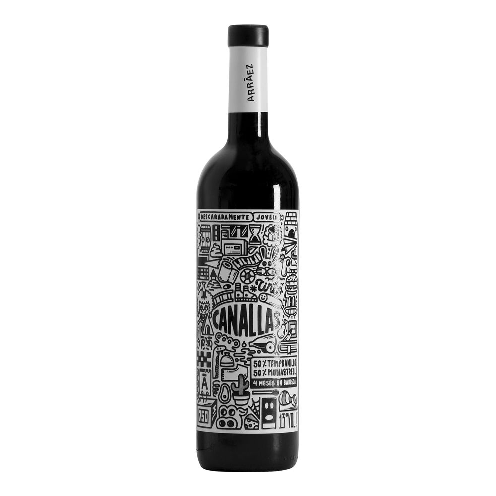 Vino Tinto CANALLAS Blend Botella 750ml