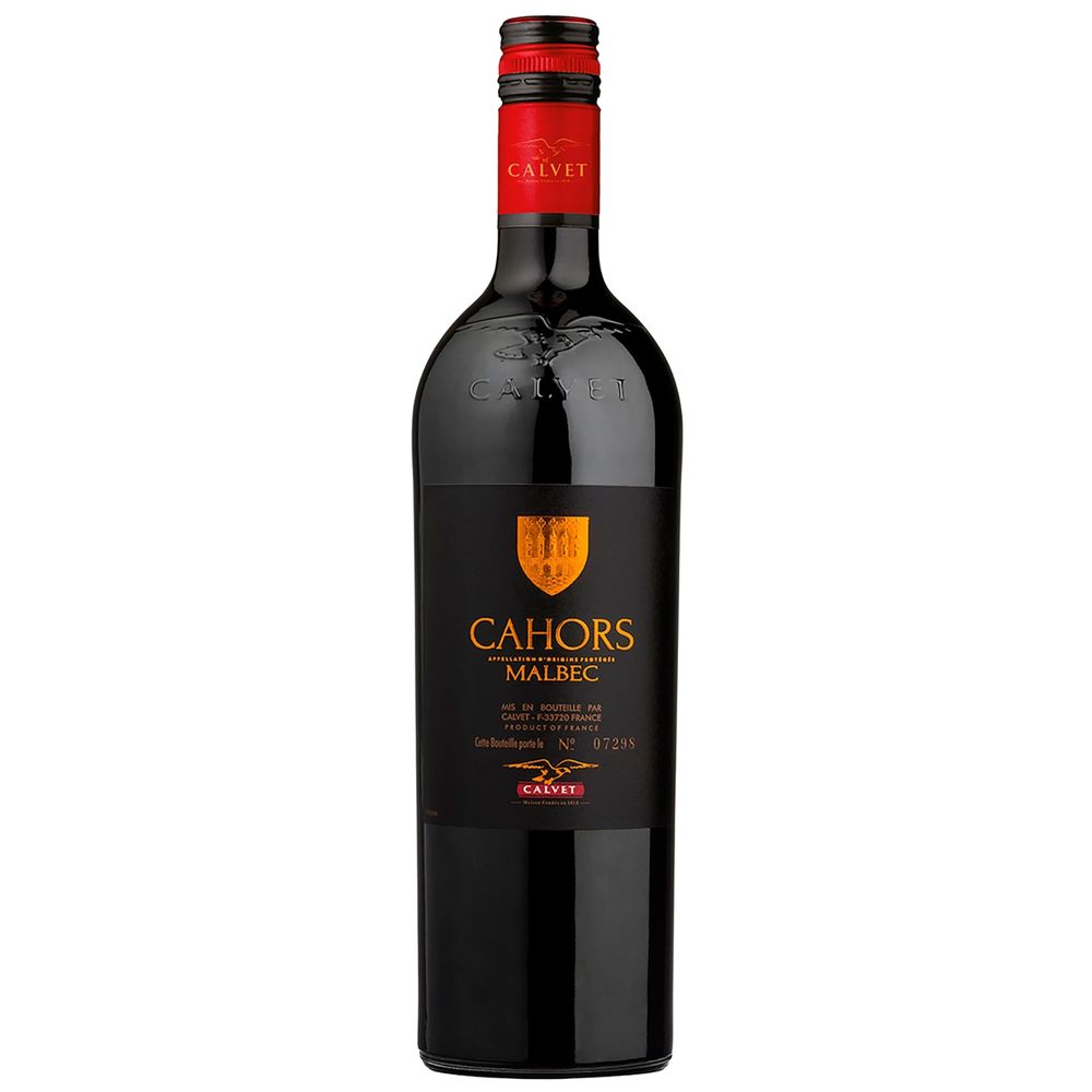 Vino Tinto CALVET Cahors Malbec Botella 750ml