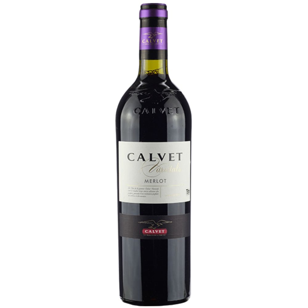 Vino Tinto CALVET Varietals Merlot Botella 750ml