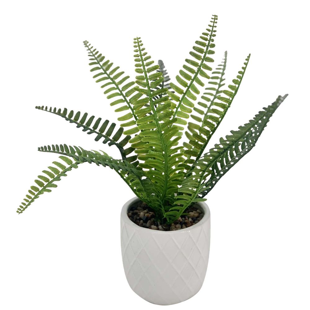 Planta Pot Ceramica Blanca 33 cm