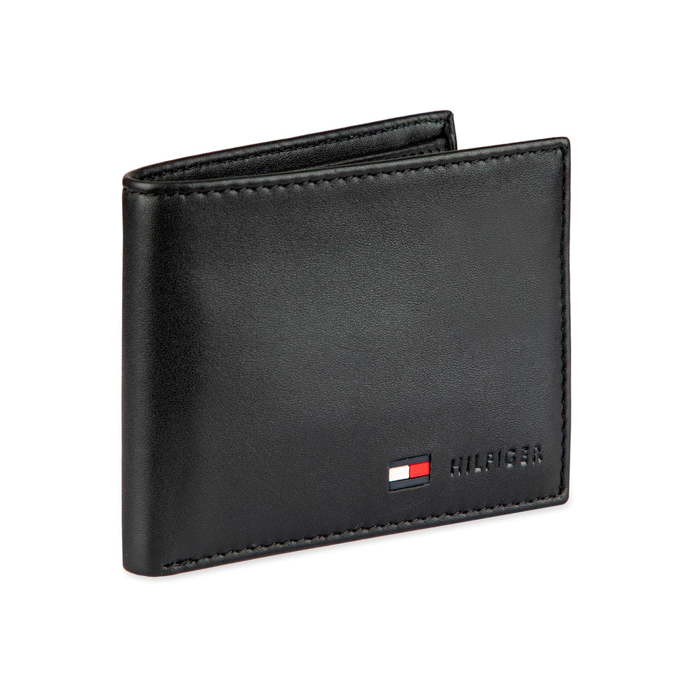 Billetera Tommy Hilfiger Original Cuero Negro 31TL22X060 Desplegable para Hombre -  Nezmun