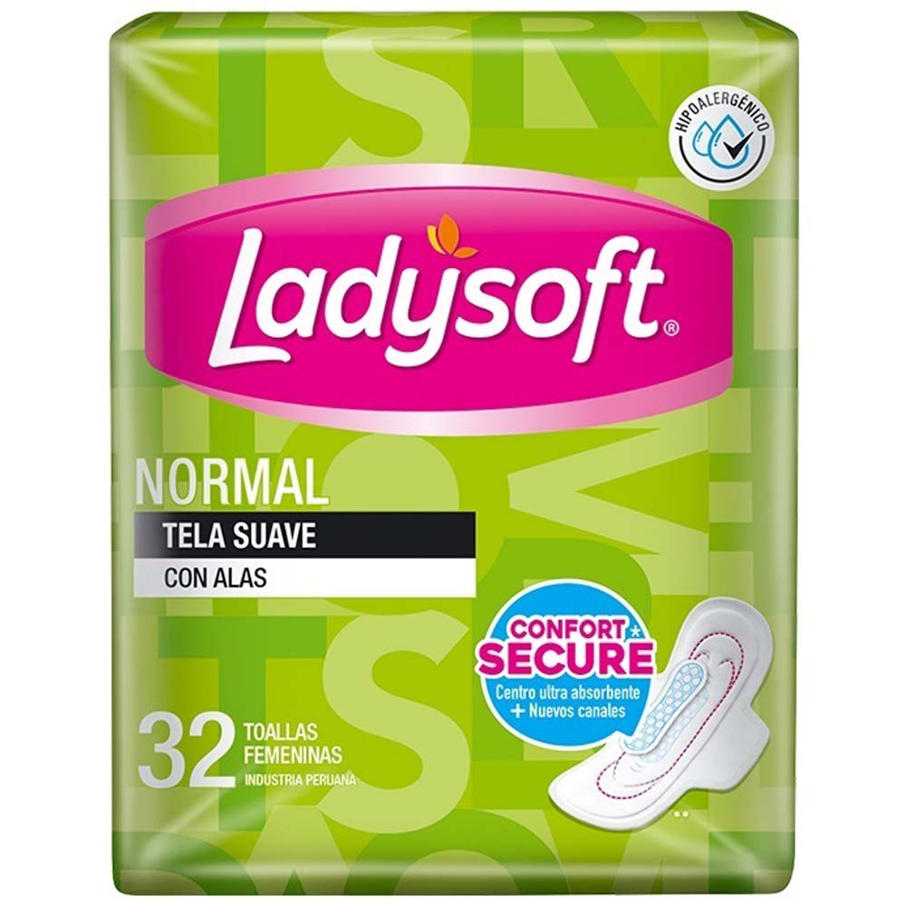 Toallas Higiénicas LADYSOFT Normal Paquete 32un