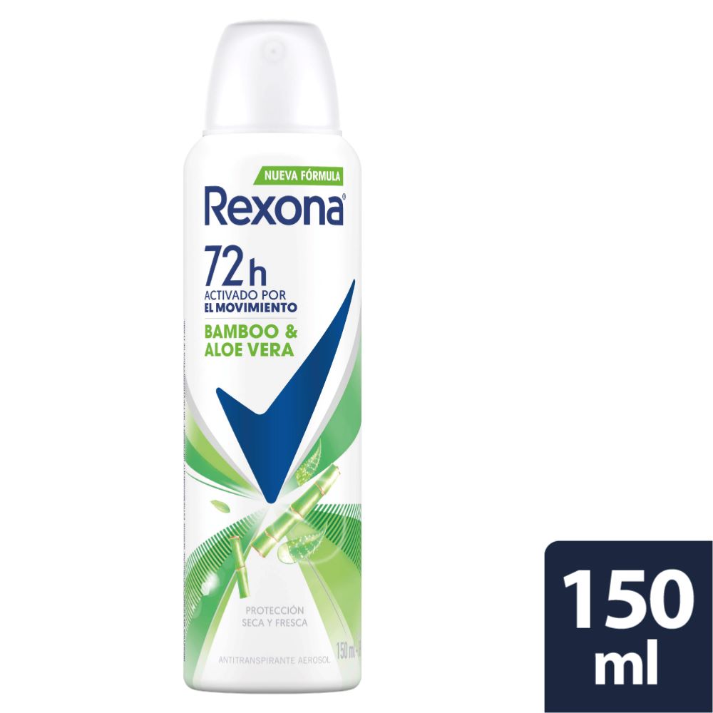 Desodorante Aerosol para Mujer REXONA Bamboo Frasco 175ml