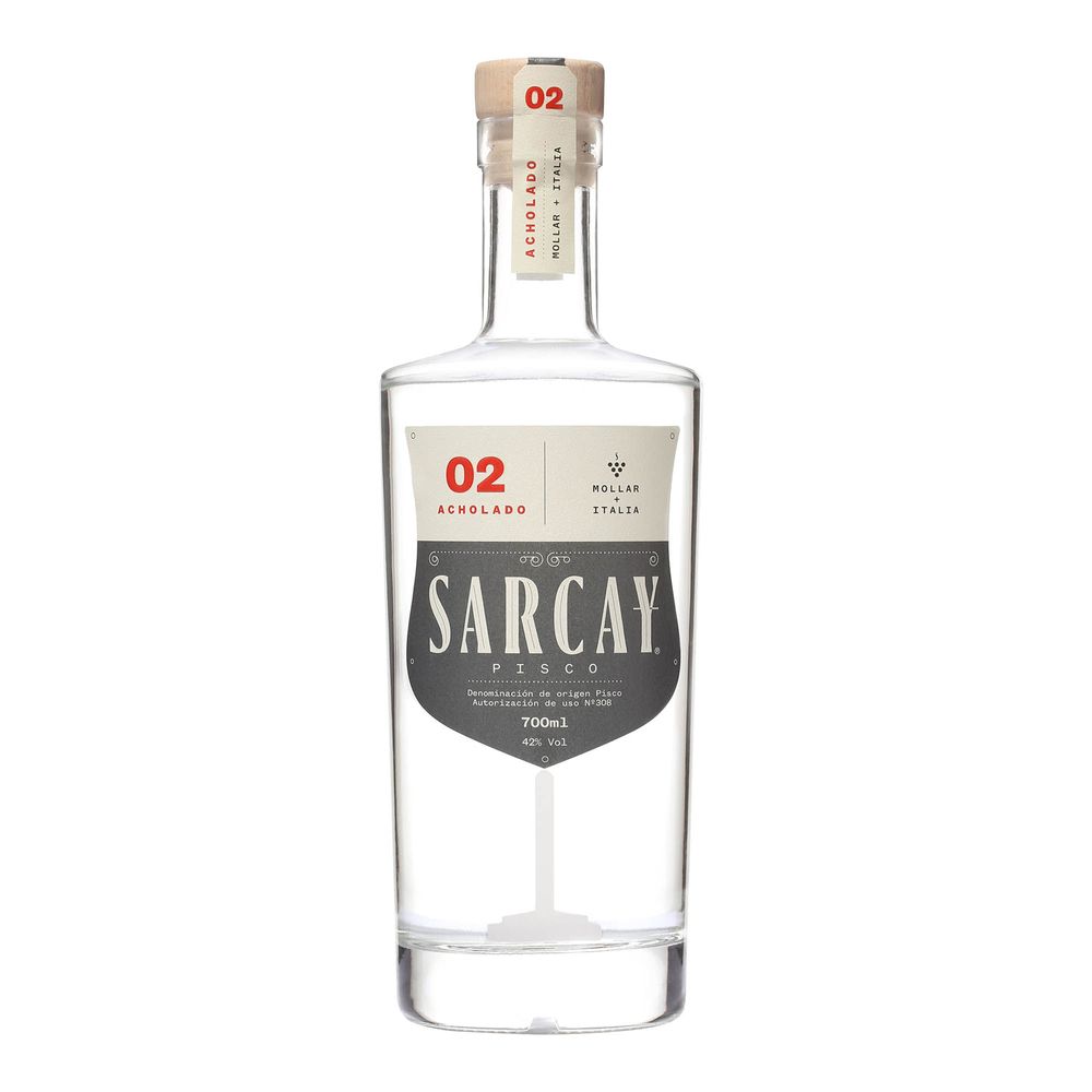 Pisco SARCAY Puro Acholado Botella 700ml