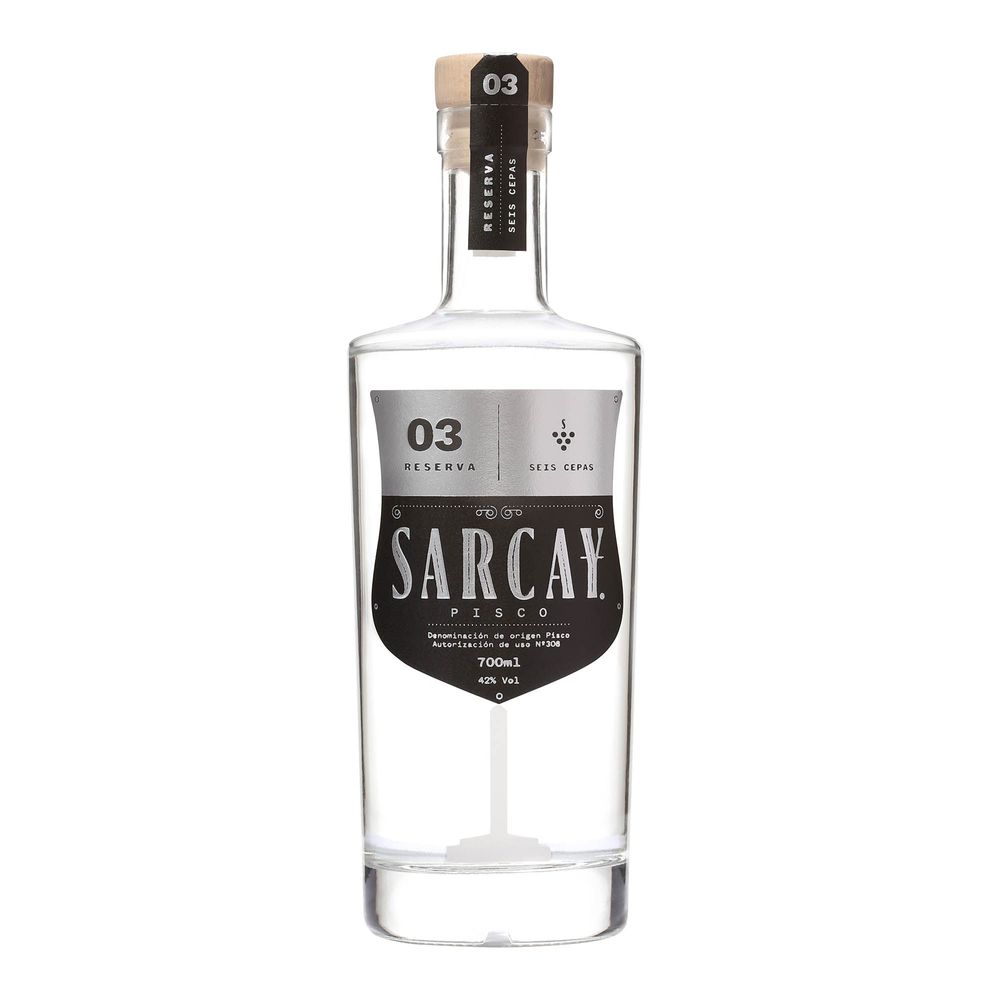 Pisco SARCAY 6 Cepas Botella 700ml