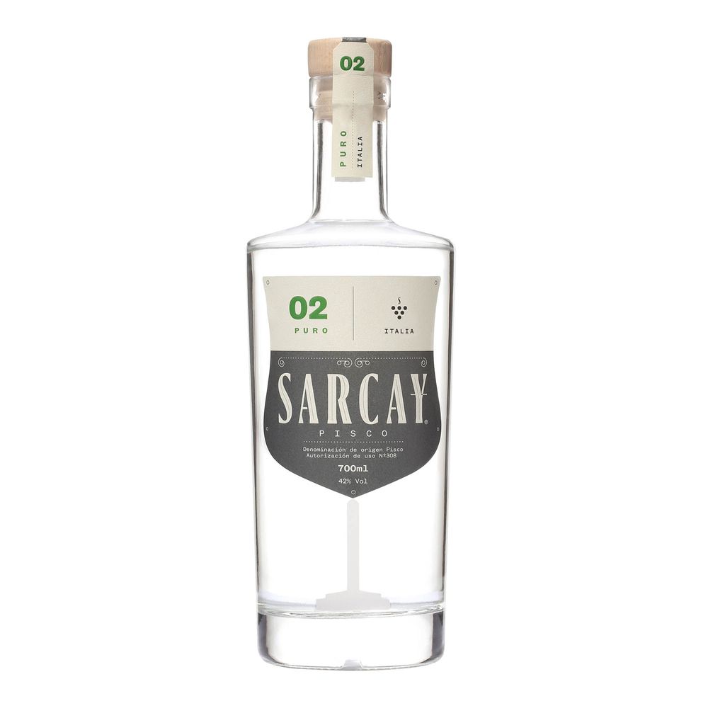 Pisco SARCAY Puro Italia Botella 700ml