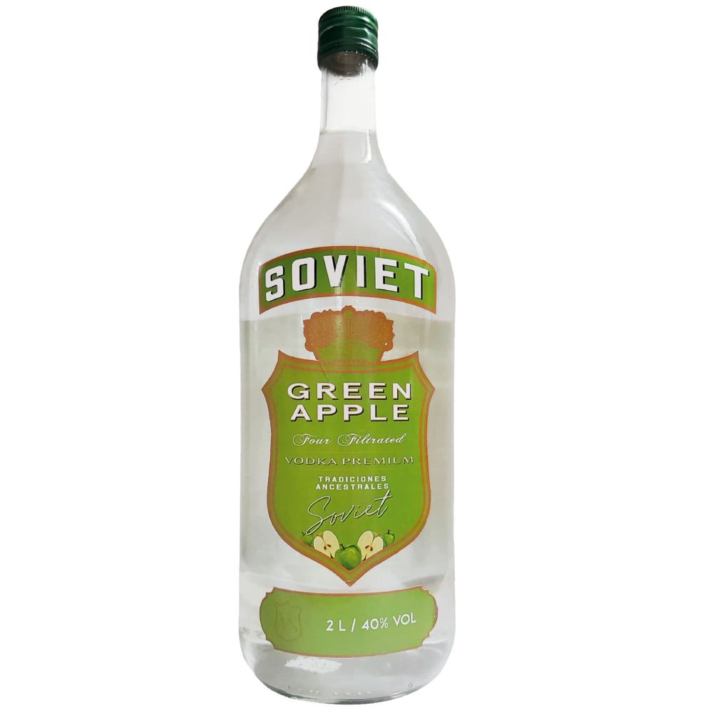Vodka SOVIET Green Apple Botella 2L