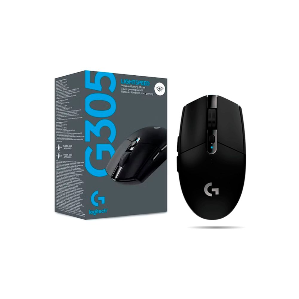 Mouse inalΓ‘mbrico Logitech G305 Lightspeed para juegos Negro Oechsle