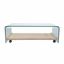 Mesa De Centro Toni Vidrio Madera Clara