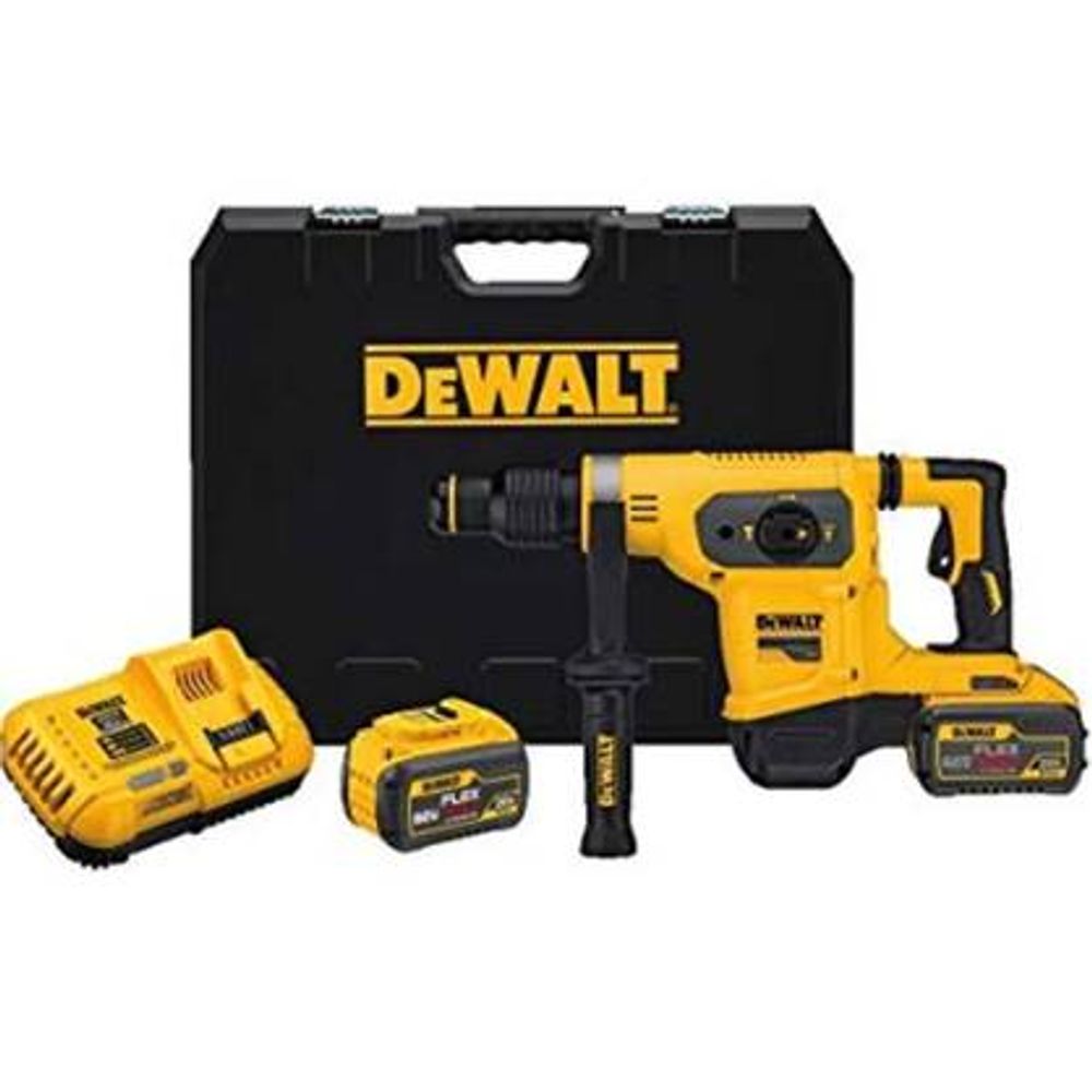 Rotomartillo SDS Max Dewalt 60V + 2 baterías 9A