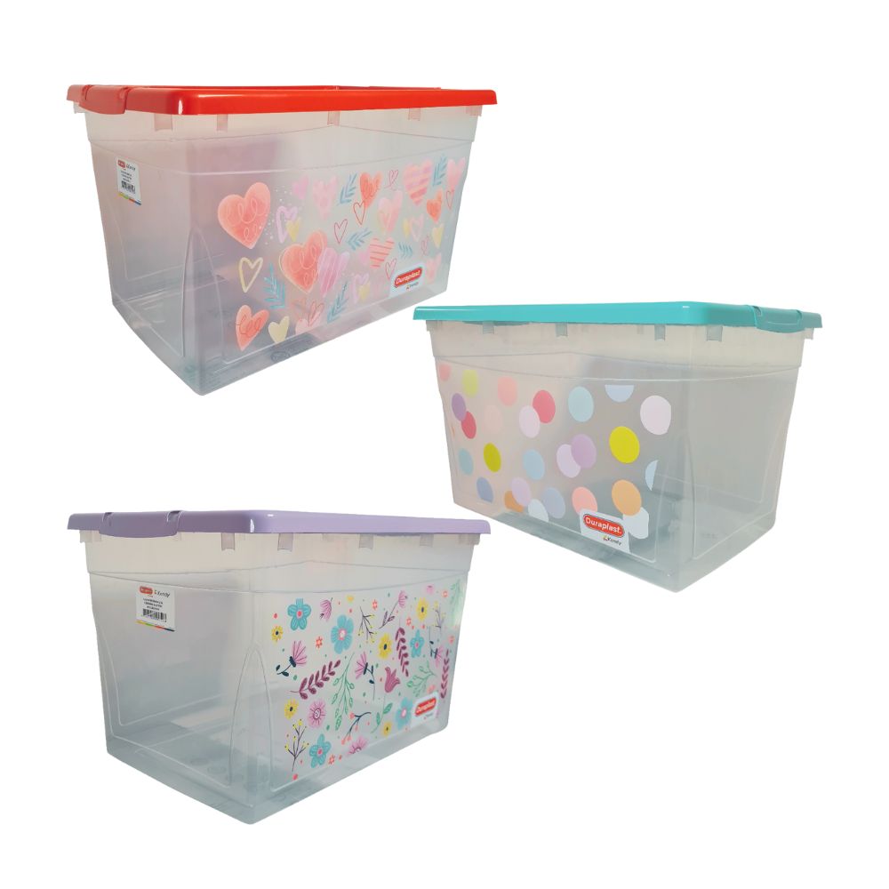 Caja Organizadora Duraplast Preferida Transparente de 28L