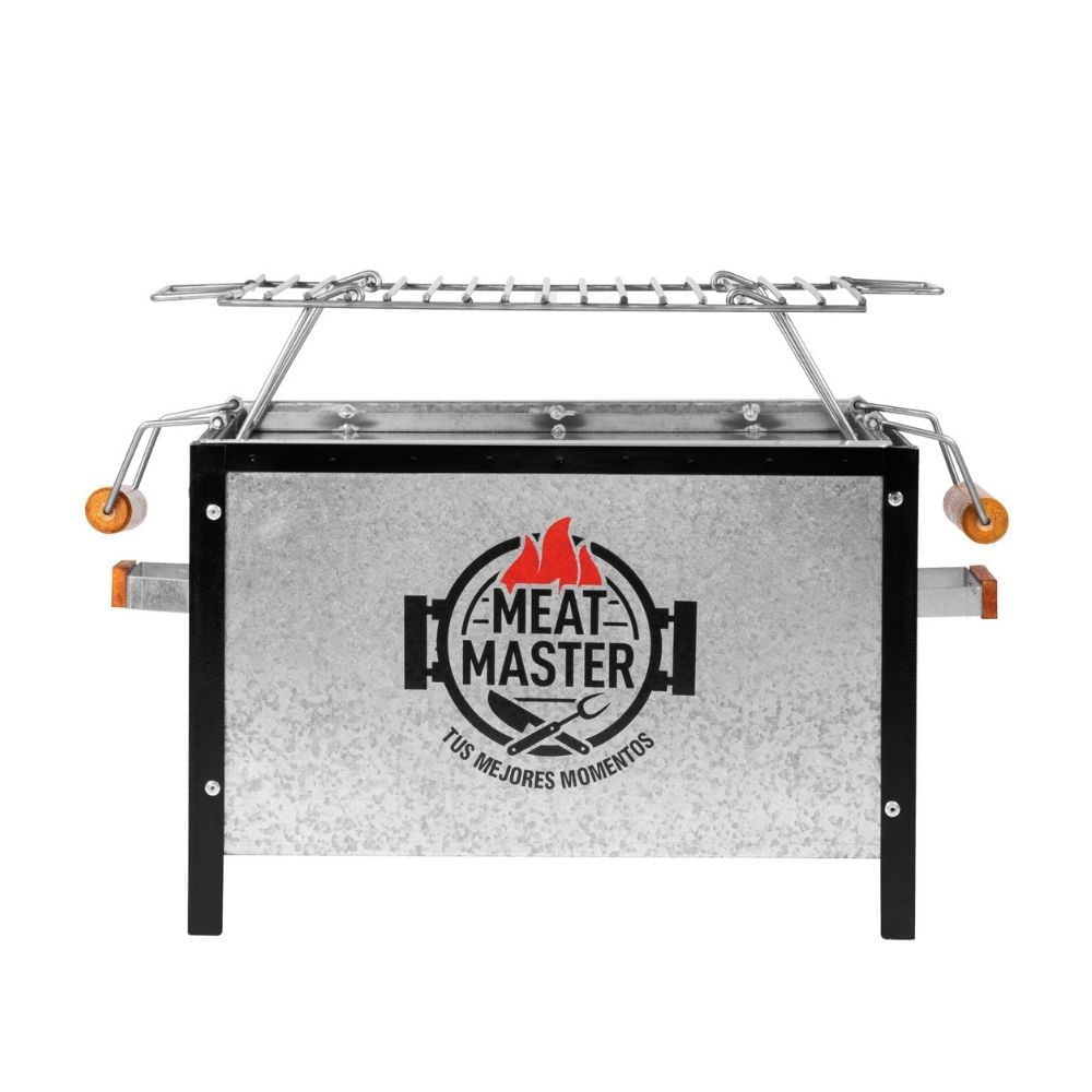 Caja China Meat Master Galvanizada Chica con Parrilla de Acero Inoxidable