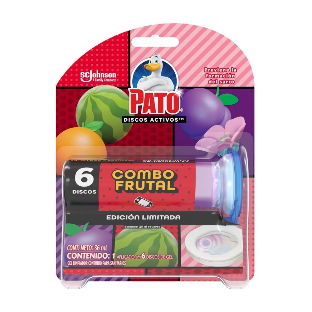 Desinfectante Pato Discos Combo Frutal 36ml