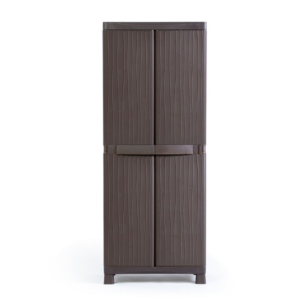 Ropero Plástico Polinplast Roble Grande Marrón