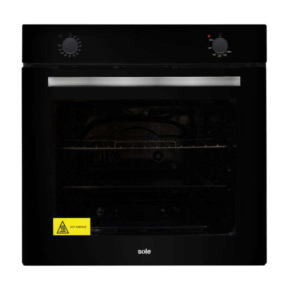 Horno empotrable Sole a gas 60cm Inti Negro