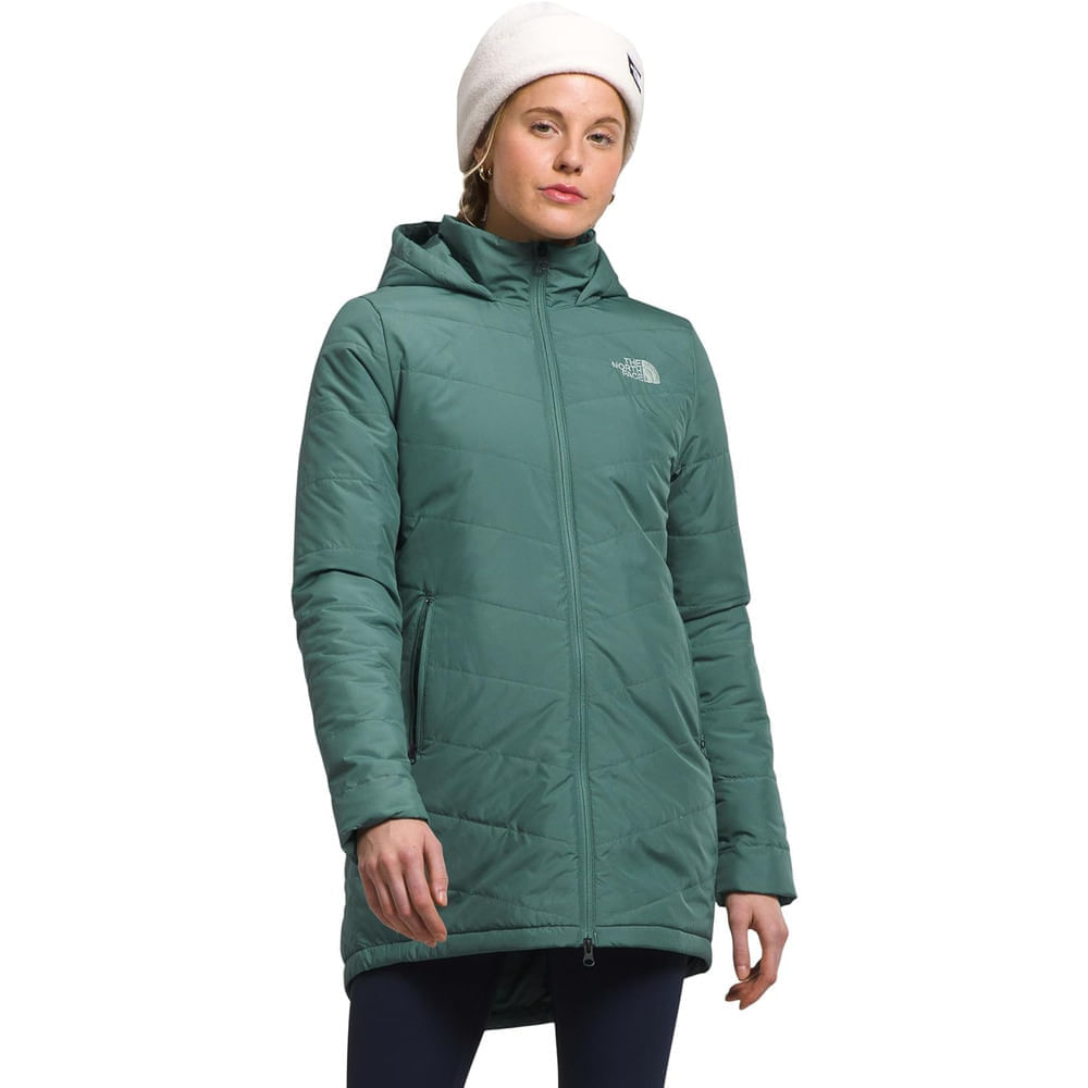 Casaca The North Face larga para mujer Verde Jade M