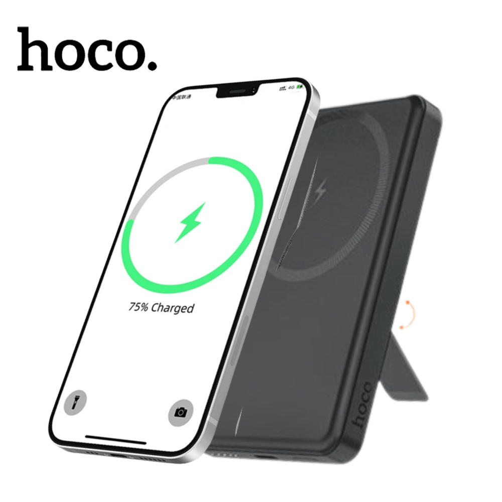 Power Bank Hoco 5000mAh Inalámbrico Magsafe 15W Carga Rápida PD 20W
