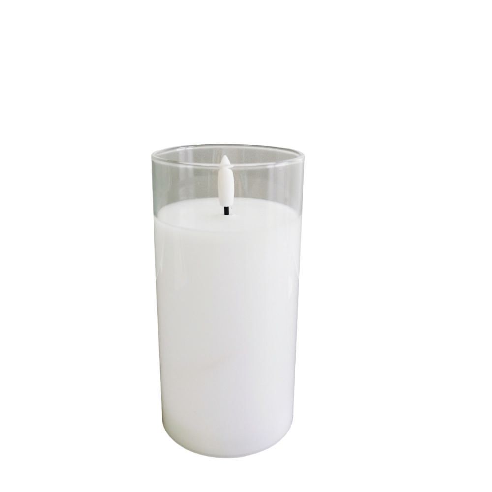 Vela Blanca Led 7.5X15Cm