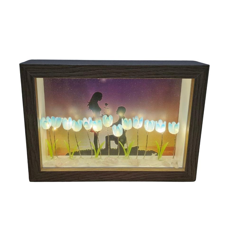 Lampara de Tulipanes con Fotografia