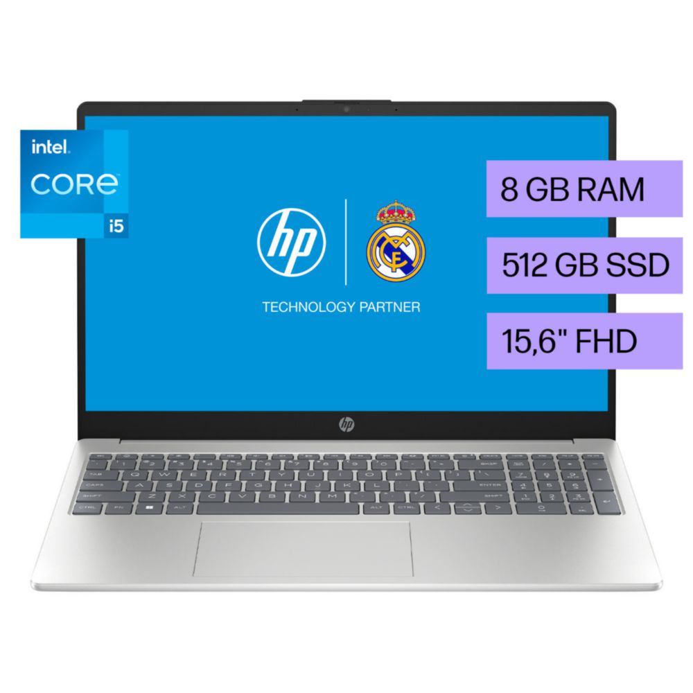 Laptop HP 15-fd0055la FHD Core I5-1235 8GB RAM 512GB SSD 15.6""