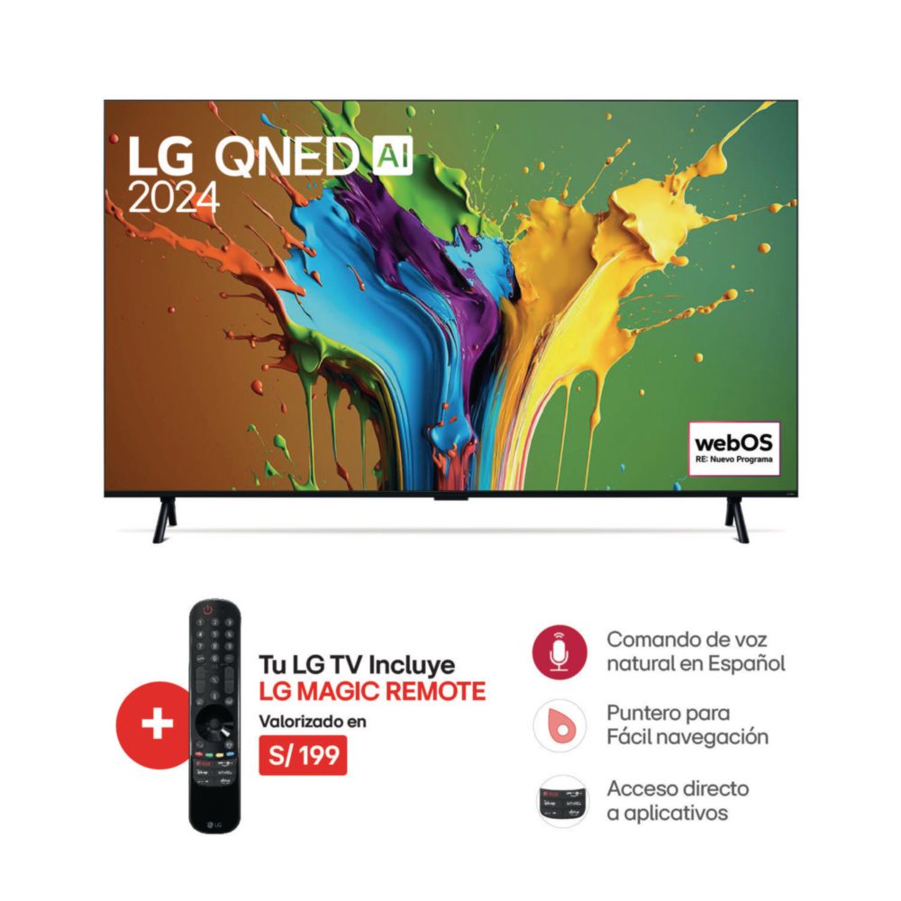 Televisor LG 98QNED89TSA.AWFQ 98"" 4K QNED WebOS