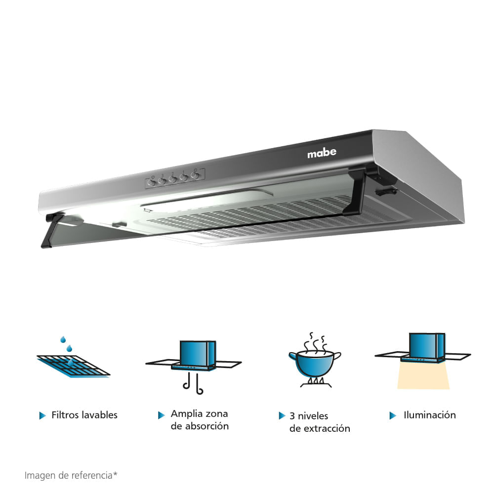Campana Extractora CMU9020PI0 Acero Inoxidable