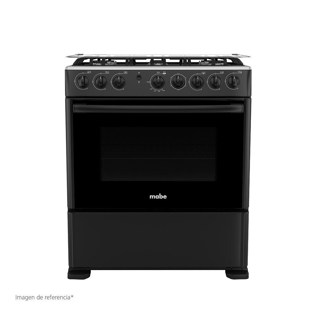 Cocina de Pie a Gas Mabe CMP3020FN0 6 Quemadores Negro