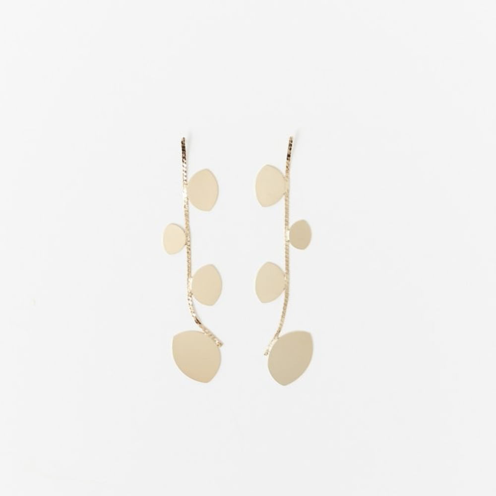 Aretes Sfera Mujer Largos Piezas Oro