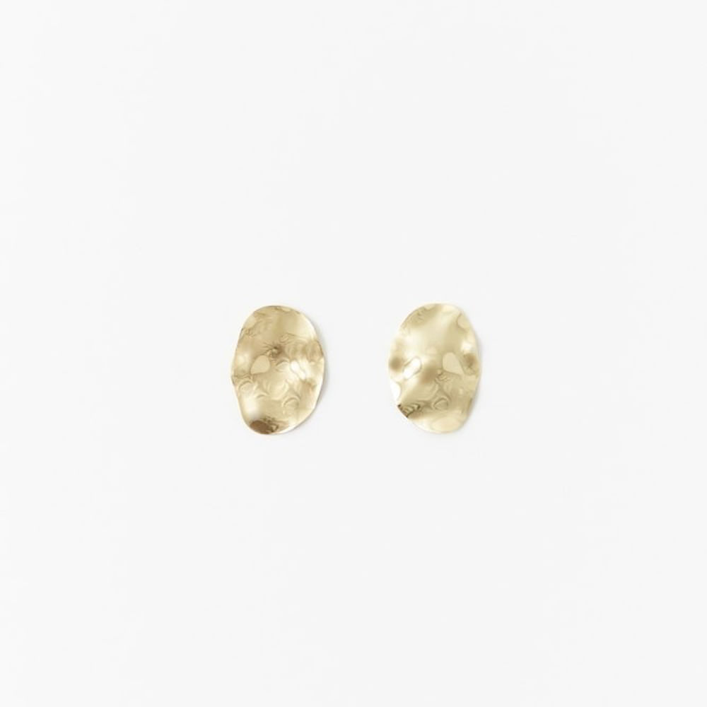 Aretes Sfera Mujer Pegados Premium Oro