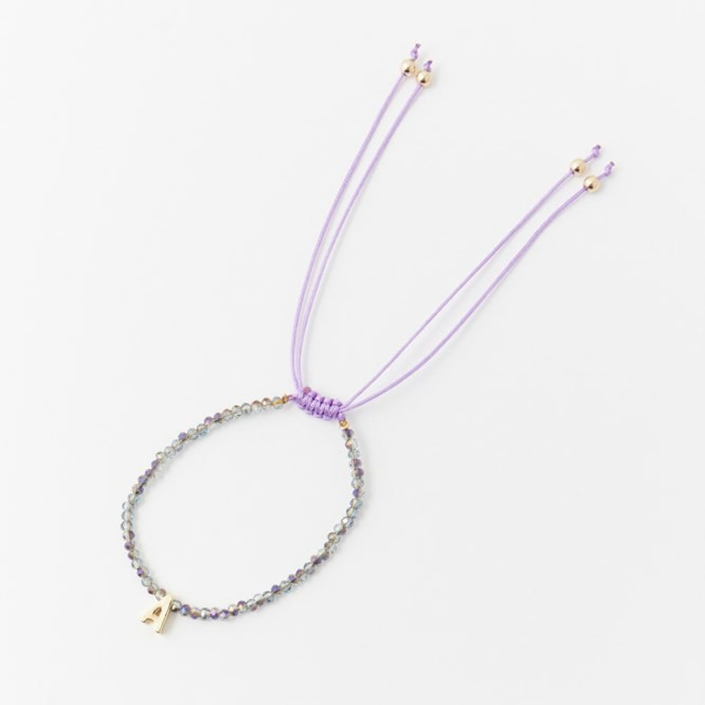 Pulsera Sfera Mujer Inicial Premium Violeta