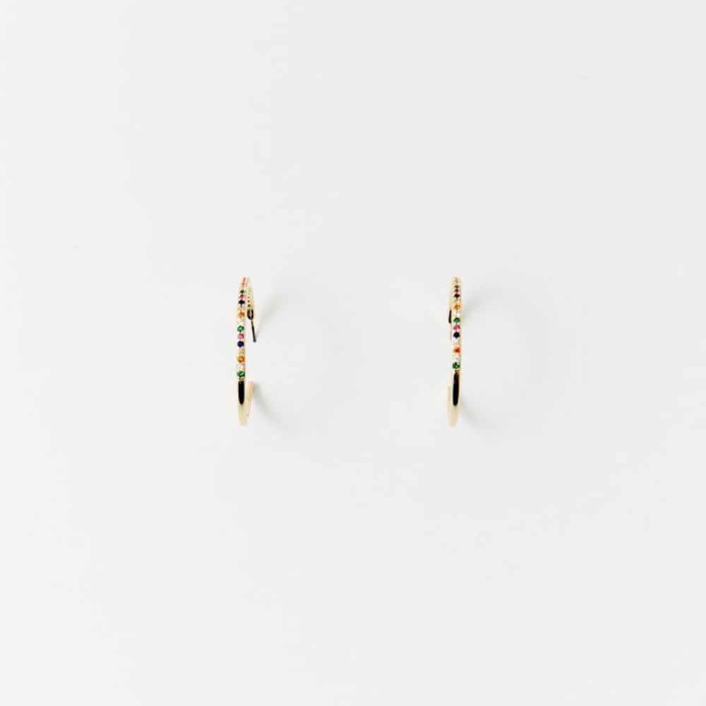 Aretes Sfera Mujer Finos Premium Multicolor