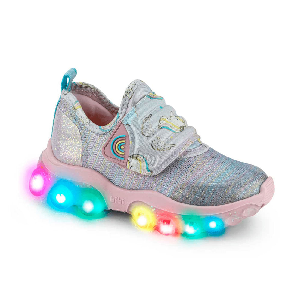 Zapatilla de Luces Roller Celebration Multicolor para Niña - Bibi - 1217037 - 26