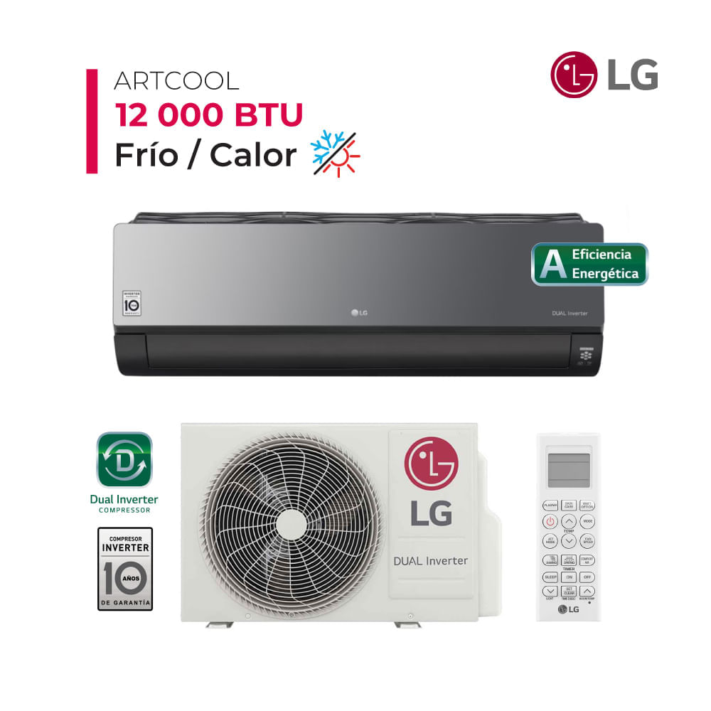 Aire Acondicionado Inverter ARTCOOL 12000 BTU. Frío/Calor