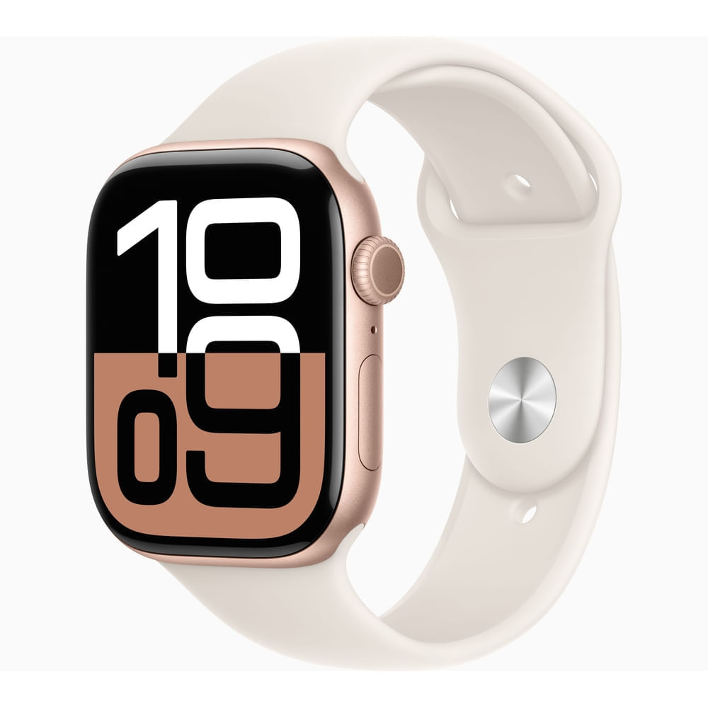 Apple Watch Series 10 Aluminio (GPS) 46 mm ML - Oro Rosa Sport Band Star Light