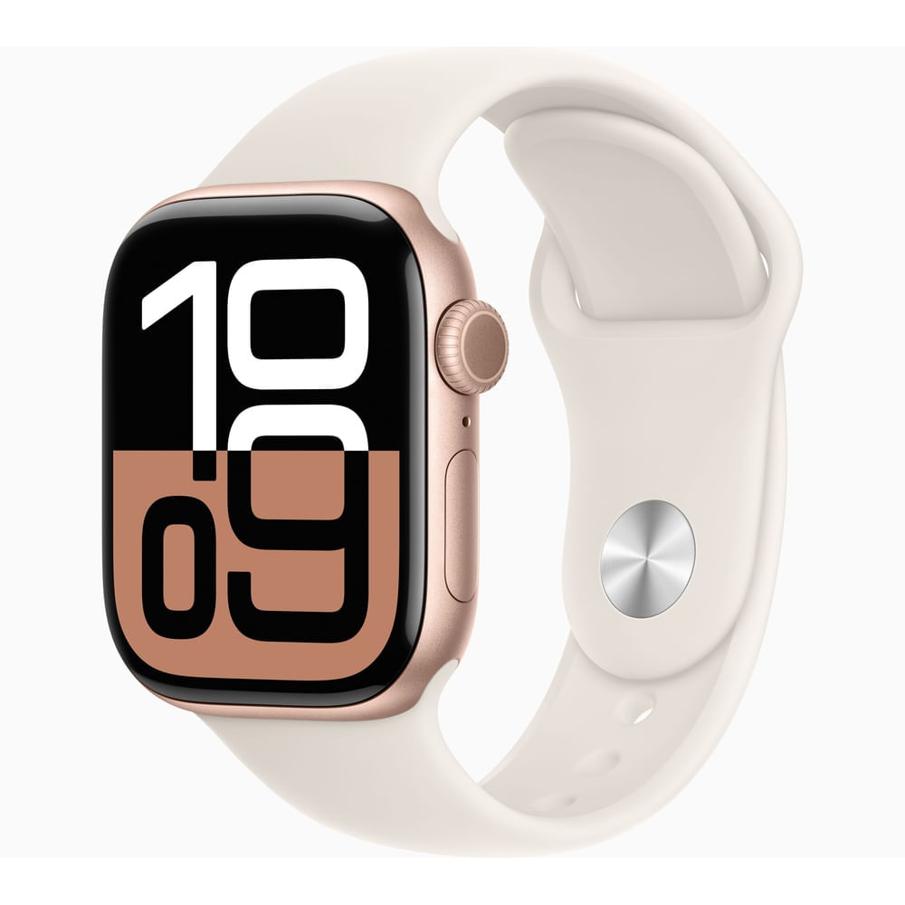 Apple Watch Series 10 Aluminio (GPS) 42 mm ML - Oro Rosa Sport Band Star Light