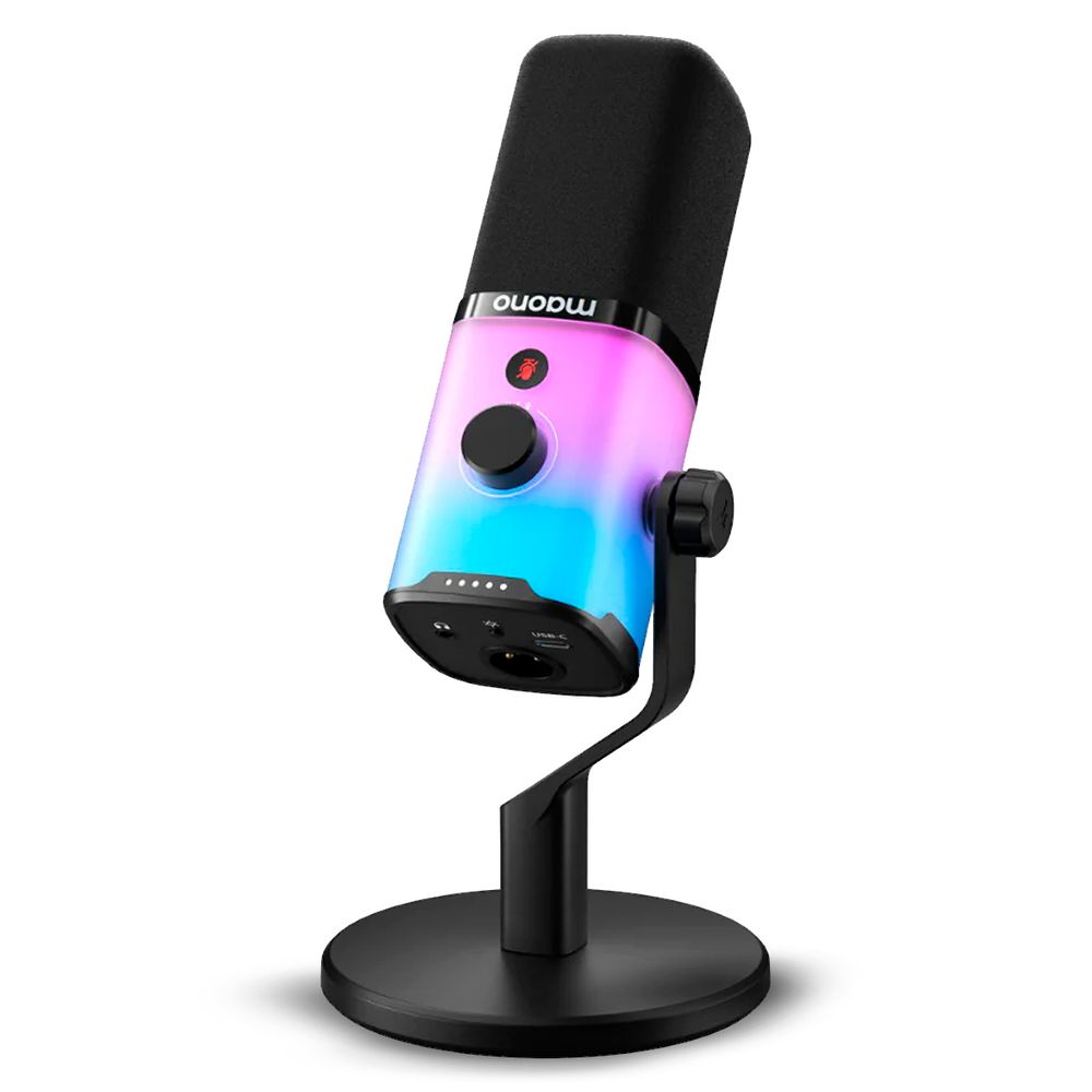 Micrófono Maono PD100X Dinámico RGB Streaming USB/XLR