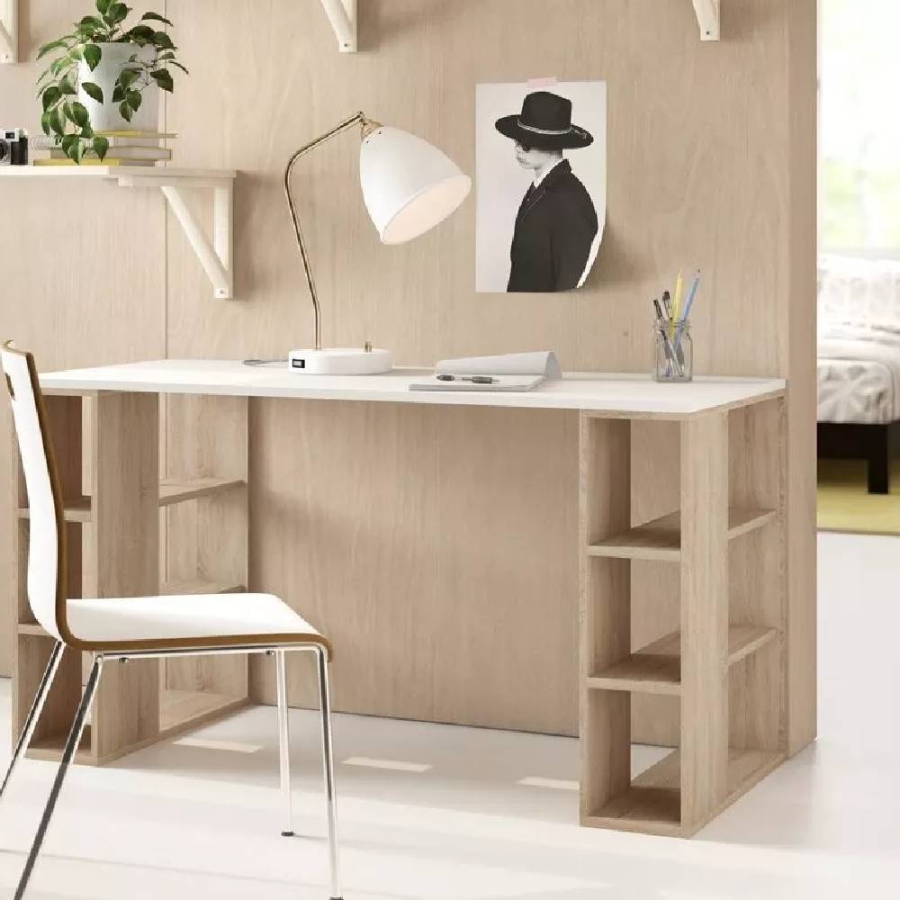 Escritorio Nacion Muebles Anna Color Duna con Blanco - Oechsle