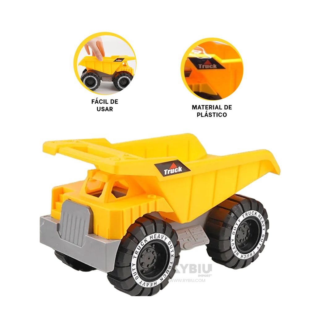 Carro Juguete de Construccion Resistente Amarillo Oechsle