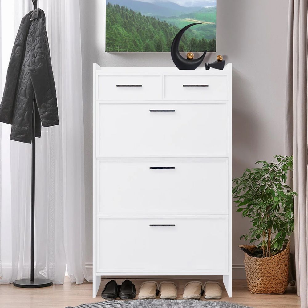 Zapatera Moderna Mérida Ventitas Home Color Blanco Zapatera Moderna Mérida Ventitas Home Color Blanco