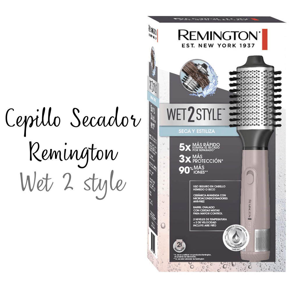 Cepillo Secador Voluminizador Remington WET2STYLE
