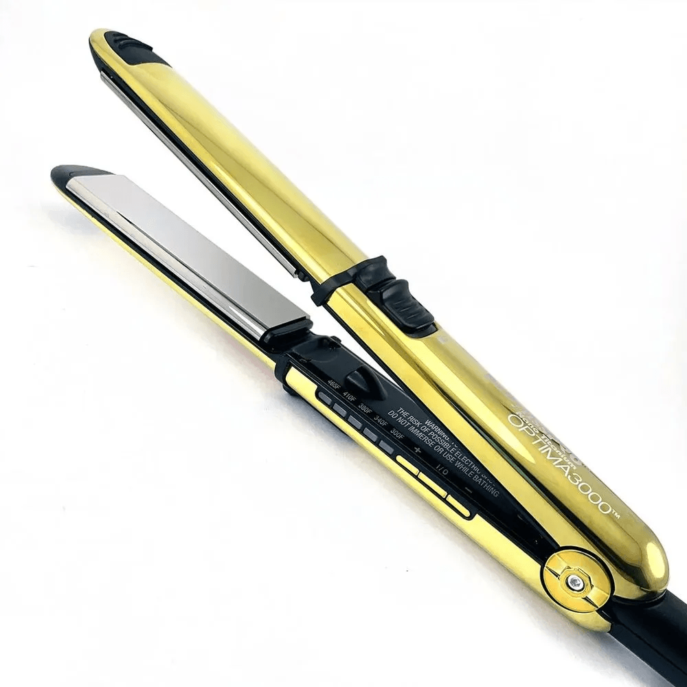 Plancha Alisadora Babyliss Pro Nano Titanium Optima 3000 1 1/4"" 465°C/240°C - Dorado