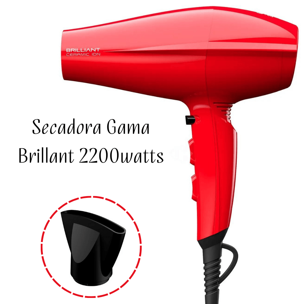 Secadora de Cabello Gama Brillant Ceramic Ion 2200 watts.
