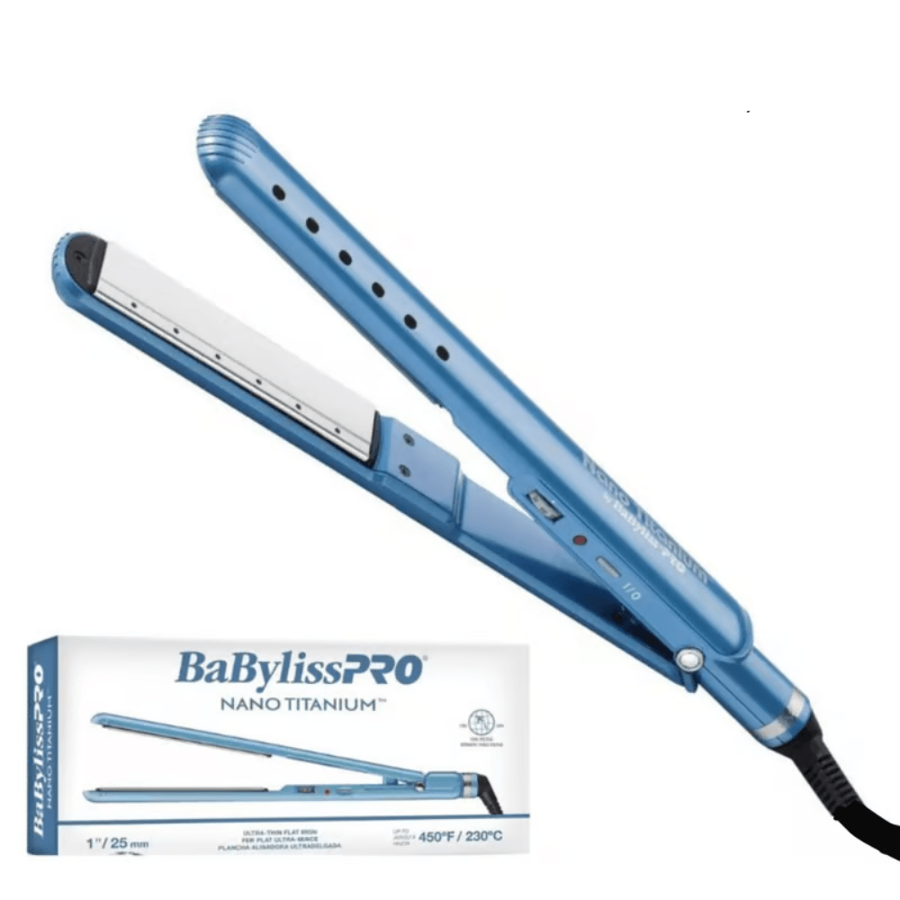Plancha Alisadora Babyliss Pro Nano Titanium Wet Dry 25mm.