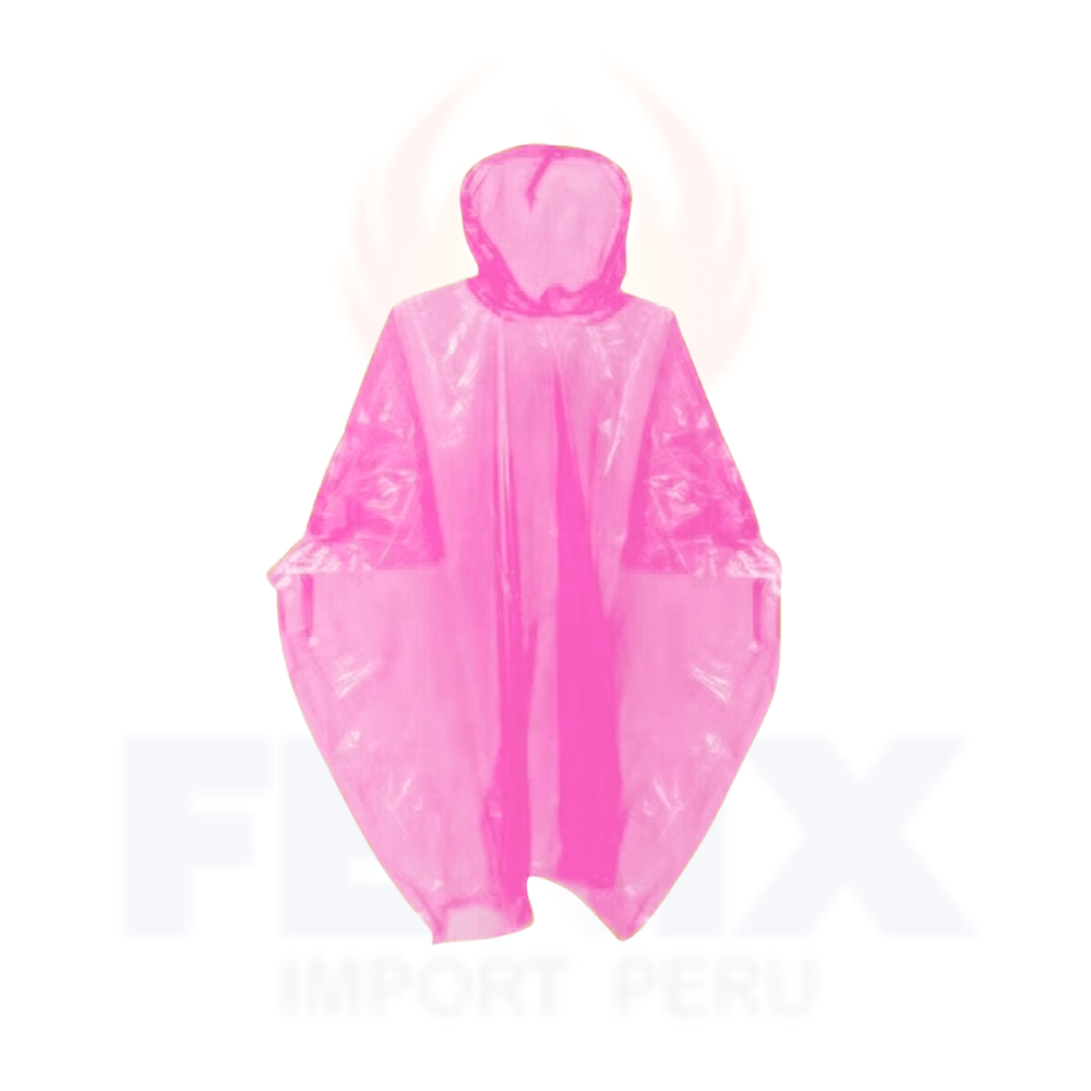 Poncho Ligero impermeable Para Lluvia Arko - Rosado