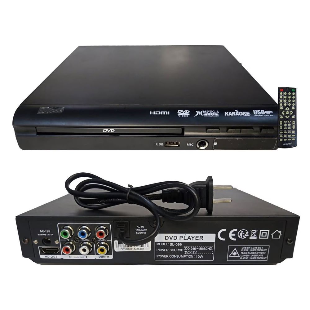 Reproductor de DVD y CDs Dioré SL-099 con USB y HDMI