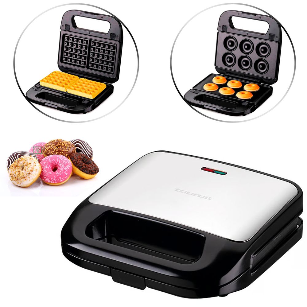 Maquina Para Hacer Donas Y Waffles 2 En 1 Donuts Dofles