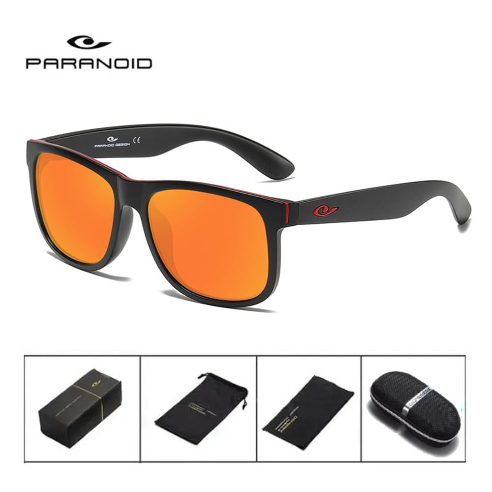 Lentes de sol Paranoid – Grand - Polarizados UV400 - Naranja